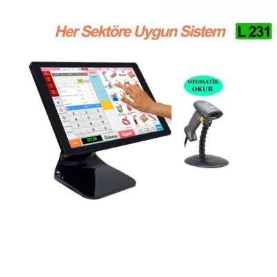 Dokunmatik Barkod Sistemi İnternet Gerekmez HESAPLI FİYAT L231