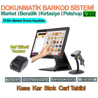 Dokunmatik Barkod Sistemi Market Mağaza Barkod Programı-TAM SET Hesaplı